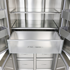 Réfrigérateur encastrable 355L, porte française, No Frost, Classe 1 CE, autoportant, en acier inoxydable, élégant, multi-portes, pour usage domestique - Product Image 5
