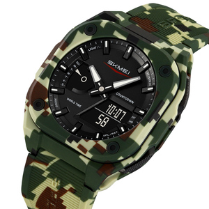 SKMEI 2328 Đồng hồ thể thao ngoài trời kỹ thuật số và analog hiển thị thời gian kép cho Nam Đồng hồ khóa đa chức năng chống nước - Product Image 5