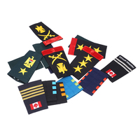 Épaulettes de sécurité Vanguard personnalisées en usine drapeau canadien tissu écologique résine plastique Type