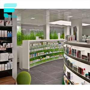 Farmacia Tienda Diseños <span class=keywords><strong>de</strong></span> escaparate <span class=keywords><strong>de</strong></span> madera Muebles <span class=keywords><strong>de</strong></span> tienda médica con estante médico <span class=keywords><strong>de</strong></span> farmacia giratorio y plegable - Product Image 3
