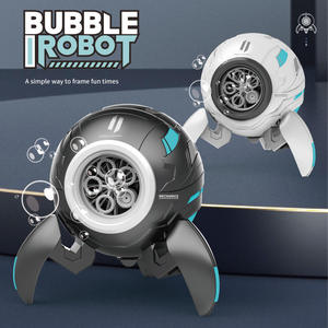 Machine à bulles automatique 5 trous, 2 couleurs, technologie cool, jouet robot pour enfants, idéal pour les fêtes estivales en extérieur - Product Image 2