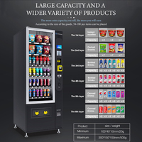 Máquina Expendedora Automática RUNYANG Personalizada de Autoservicio con Monedas, Refrigerada, para Exteriores, para Aperitivos, Alimentos y Bebidas