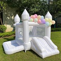 Château gonflable commercial certifié EN14960 en PVC de 0,55 mm, pour mariage, garantie 3 ans, capacité 6 personnes, idéal pour les fêtes
