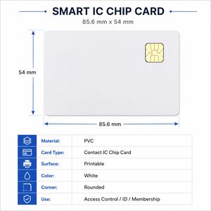 <span class=keywords><strong>Carte</strong></span> à puce intelligente SLE4442 en PVC imprimable standard, format <span class=keywords><strong>carte</strong></span> de crédit, pour vente en gros - Product Image 2