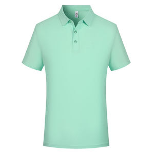 Camisa polo de manga corta de color sólido que absorbe la humedad para uso diario - Product Image 2