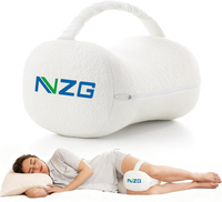 Coussin pour les genoux en mousse à mémoire de forme Momcozy Sleepers, design anti-pression, soulage les genoux et les jambes, sangle élastique réglable, idéal pour les femmes enceintes
