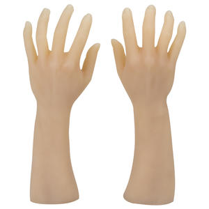 문신 연습을위한 현실적인 실리콘 손 모델 순수한 손 금형 거짓 손 영구 메이크업 훈련 도구 네일 디스플레이 - Product Image 4