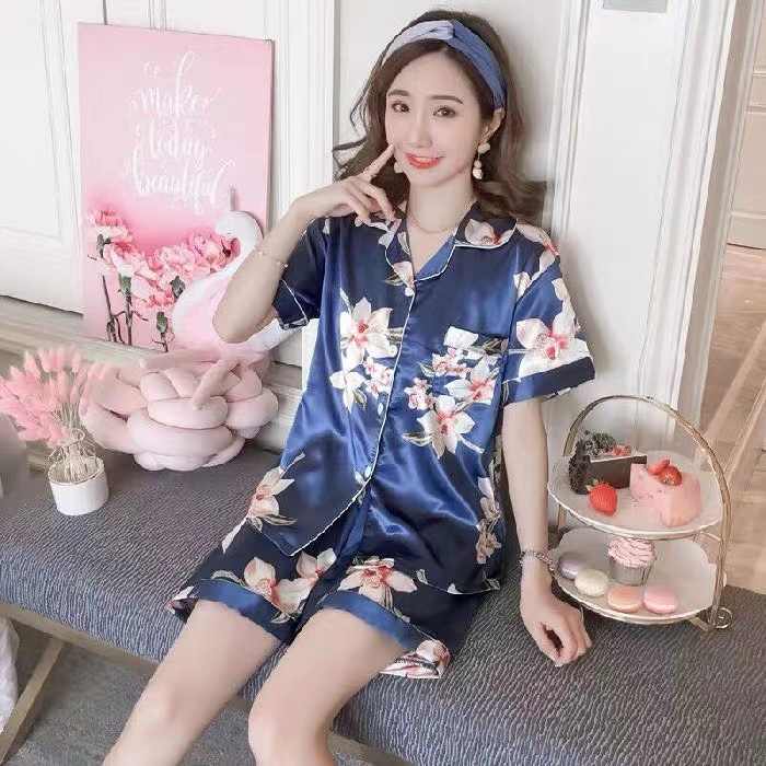 Summer Satin Pajamas Set Women main image 1