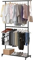 Porte-manteau en métal de haute qualité pour chambre/salon, à trois niveaux avec roulettes pour le rangement des vêtements et des chaussures