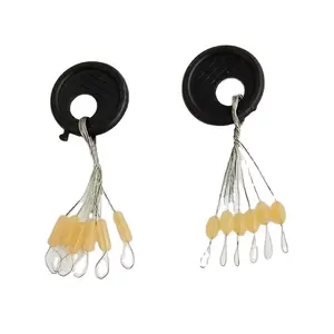 Chất lượng cao màu đen/vàng cao su hình bầu dục Stopper câu cá Bobber Float với Snap catfishing giải quyết