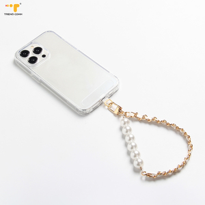 Accessoire <span class=keywords><strong>de</strong></span> <span class=keywords><strong>bijoux</strong></span> personnalisé <span class=keywords><strong>de</strong></span> style coréen perle amovible et dragonne en cuir pour téléphones portables charme élégant - Product Image 6