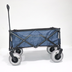 Carrito Plegable Resistente con Ruedas de Globo, Carrito de Dos Pisos para Exteriores, para Arena, Jardín, Camping, Playa - Product Image 2