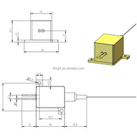 Module laser couplé à fibre de diode laser continue infrarouge haute puissance 10W-15W-20W-30W IR 1550nm pour le balayage Lidar