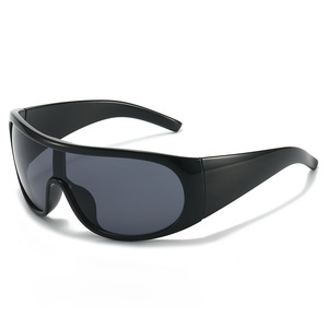 Übergroße Wrap-Shield Sportsonnenbrille für Männer und Frauen, UV400 PC-Rahmen, Outdoor-Brille, Großhandel mit individuellem Logo - Product Image 4