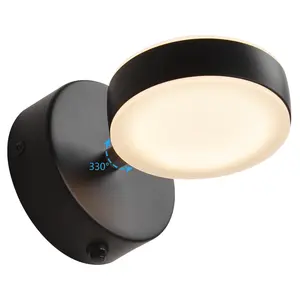 Modern Vanity Mirror Lighting Bright Black LED Mirror Lamp Indoor 5W LED Wall Lamp Decorate Wall Bedroom Light