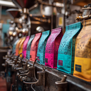 AT PACK Nieuwe Aanwinst 4oz 12oz 16oz 5LB Op Maat Gemaakte Koffiezakken met Platte Bodem, Herbruikbare Koffiebonen Verpakking met Klep - Product Image 6