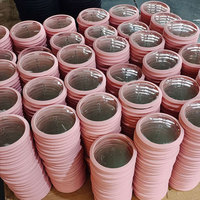 Couvercle de poêle rond en gros Couvercle plat en verre trempé avec bord en silicone Couvercle de batterie de cuisine pour poêle à frire