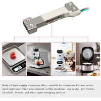 HY-639 Celda de Carga Mini de Aleación de Aluminio de 500g para Básculas de Cocina, Cafeteras, Comederos para Mascotas y Dispositivos de Pesaje Inteligentes
