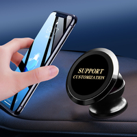 Modèles d'impression universelle Rotation 360 Alliage Forte Navigation Magnétique Cellulaire Support de Téléphone Mobile de Voiture Support de Téléphone Personnalisé
