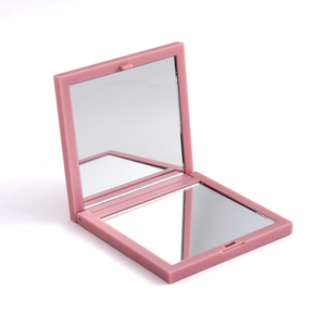 ABS Custom Logo Pocket <b>Compact</b> <b>Mirror</b> Dual Side Cosmetic Pink Square Pocket <b>Compact</b> <b>Mirror</b> - Product Image 2