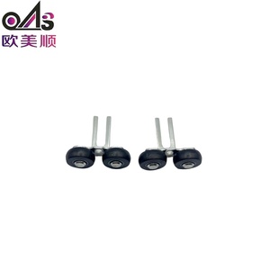 Roulette supérieure double en zinc pour <span class=keywords><strong>porte</strong></span> coulissante d'appartement moderne, <span class=keywords><strong>guide</strong></span> durable et stable pour <span class=keywords><strong>placard</strong></span> et armoire - Product Image 1