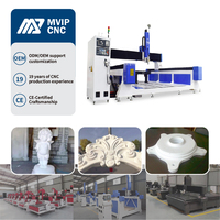 Routeur CNC pour mousse EPS et polystyrène, avec déplacement vertical élevé et dispositif rotatif, pour la sculpture 3D, la décoration et la fabrication de moules en mousse perdue