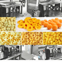 Petite ligne de machines à souffler pour la production de snacks extrudés à base de riz soufflé, maïs et farine de maïs