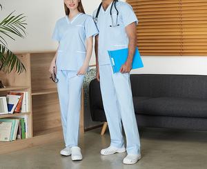 Set di uniformi da infermieristica medica da donna con tasca all'ingrosso tecniche stampate progettate per medici infermieri di Scrub femminile - Product Image 5