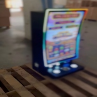 Vente de borne d'arcade verticale à écran tactile incurvé, machine de jeu d'adresse avec garantie d'un an, fabrication anglaise, en métal