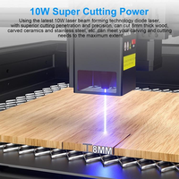 Nouvelle fraiseuse CNC 3018 Pro Max 500W avec broche et tête laser à diode 5,5W/10W pour projets de conception sur bois de haute précision