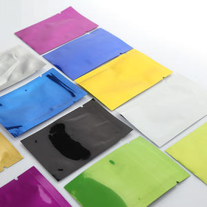 Kantong Foil Aluminium Segel Panas Berwarna, Kantong Foil Tahan Bau, Sampel Kosmetik Kopi Teh Kemasan Atas Terbuka - Product Image 2