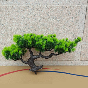 Kunstmatige Japanse dennenbonsai van kunststof, decoratie voor thuis, zen-tuin, bureau, feestelijke Valentijnsdag, Kerstmis, nieuwjaar - Product Image 2