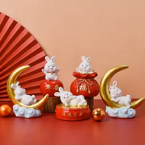 New creative light luxury country tide zodiac rabbit home decoration office desktop children decorative festive gifts