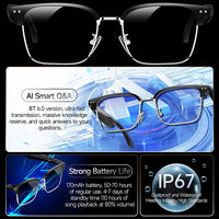 Lunettes Intelligentes W100D : Conversation Vidéo et Vocale IA, Traduction en Temps Réel (164 Langues), Lunettes de Soleil Connectées sans Fil BT