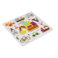 Puzzle en bois 3D créatif, multifonctionnel, Montessori, jouet éducatif pour l'apprentissage précoce, pour les tout-petits, les enfants d'âge préscolaire, coloré