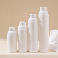 Flacon pompe sans air en plastique PP blanc vide pour emballage cosmétique, sérum, lotion, 30ml, 50ml, 60ml, 80ml, 100ml
