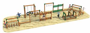 Équipement de terrain de jeux en <span class=keywords><strong>bois</strong></span> de qualité commerciale Terrain de jeux extérieur personnalisé en <span class=keywords><strong>bois</strong></span> <span class=keywords><strong>Parc</strong></span> naturel extérieur - Product Image 2