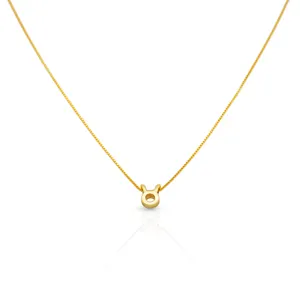 Chris April Fashion In Stock 925 Sterling Silver 18k Gold Plated Female Zodiac Horoscope Sign Pendant Necklace