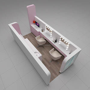 Centro comercial barbero estación para roscado de pestañas frente bar quiosco y cejas quiosco con diseño atractivo para la venta - Product Image 6