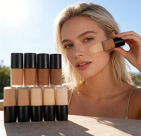 Fond de teint liquide minéral de haute qualité teint foncé maquillage longue durée imperméable mat hydratant naturel marque privée