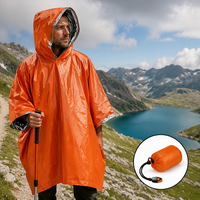 Sac de couchage portable PE, coupe-vent, imperméable, SOS, pour le camping en plein air, la randonnée, le trekking, léger, compact, résistant aux déchirures