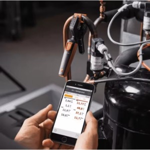 Testo 115 I Intelligent Wireless <b>Mini</b> Tube <b>Clamp</b> Thermometer Operated Via Smartphone - Product Image 3