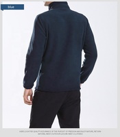 Veste de sport d'hiver décontractée pour hommes, doublée polaire, manteau chaud à col montant et fermeture éclair avec poches