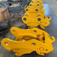 Attache rapide hydraulique pour excavatrices, adaptée aux excavatrices de 3 à 5 tonnes, mini-pelles et rétrocaveuses, en acier Q345, OEM disponible