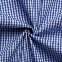 Tissu prêt-à-emploi en coton, nylon et élasthanne, teint en fil, extensible, à rayures et à carreaux, pour chemises homme, femme et enfant