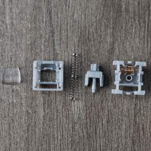 YMDK GATERON 5 broches Smoothie <span class=keywords><strong>Silver</strong></span> <span class=keywords><strong>Speed</strong></span> Linear POM Housing Stem RGB SMD DIY Hotswap Switches pour <span class=keywords><strong>clavier</strong></span> mécanique - Product Image 3