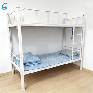 Oferta Especial: Cama Litera Doble Moderna con Escaleras para Dormitorio, Hotel, Escuela o Apartamento, Cama de Hierro para Estudiantes - Product Image 1