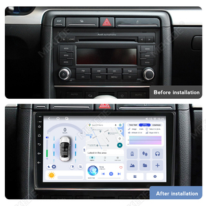 MEKEDE Auto-Headunit mit Android-System für Audi <span class=keywords><strong>A4</strong></span> B6 B7 2000-2009 GPS-Navigation Unterstützt Kabelloses CP Android Auto Lenkradfernbedienung - Product Image 3