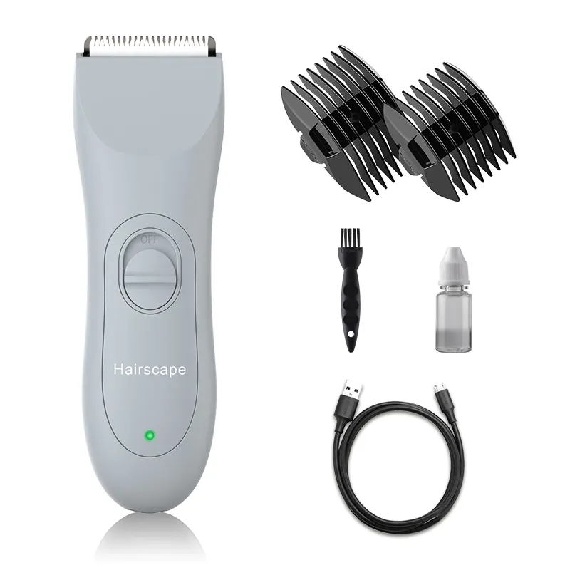 Hairscape Hair Clipper Best Waterproof wireless USB electric rechargeable professional mens groin body hair trimmer