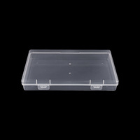 Boîte de rangement transparente en plastique portable pour accessoires de cheveux, boucles d'oreilles, bagues, perles, organisateur